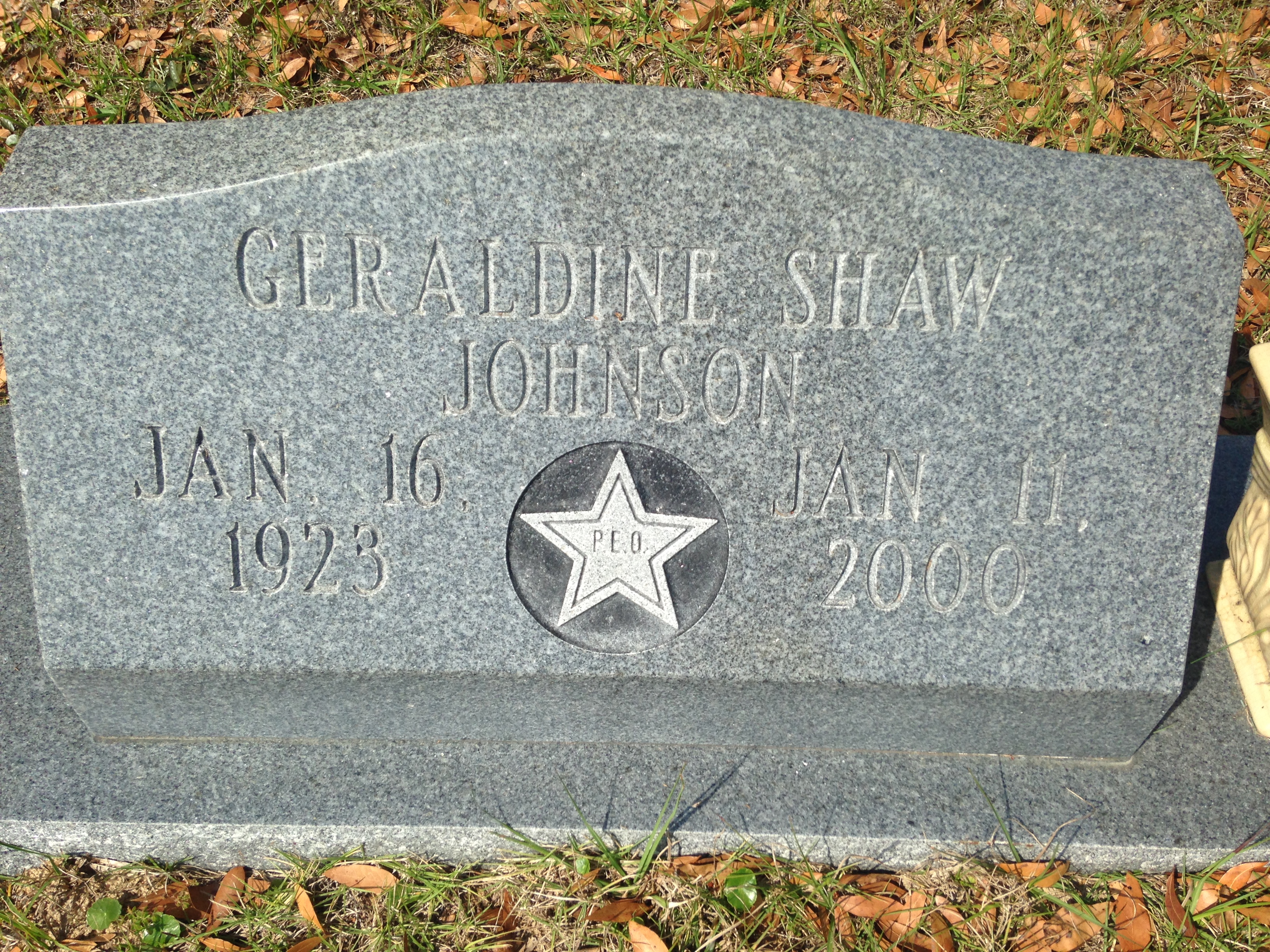 Geraldine Shaw Johnson